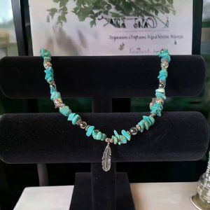 Vintage Navajo Turquoise Nugget Beaded Necklace